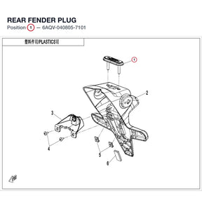 REAR FENDER PLUG product image