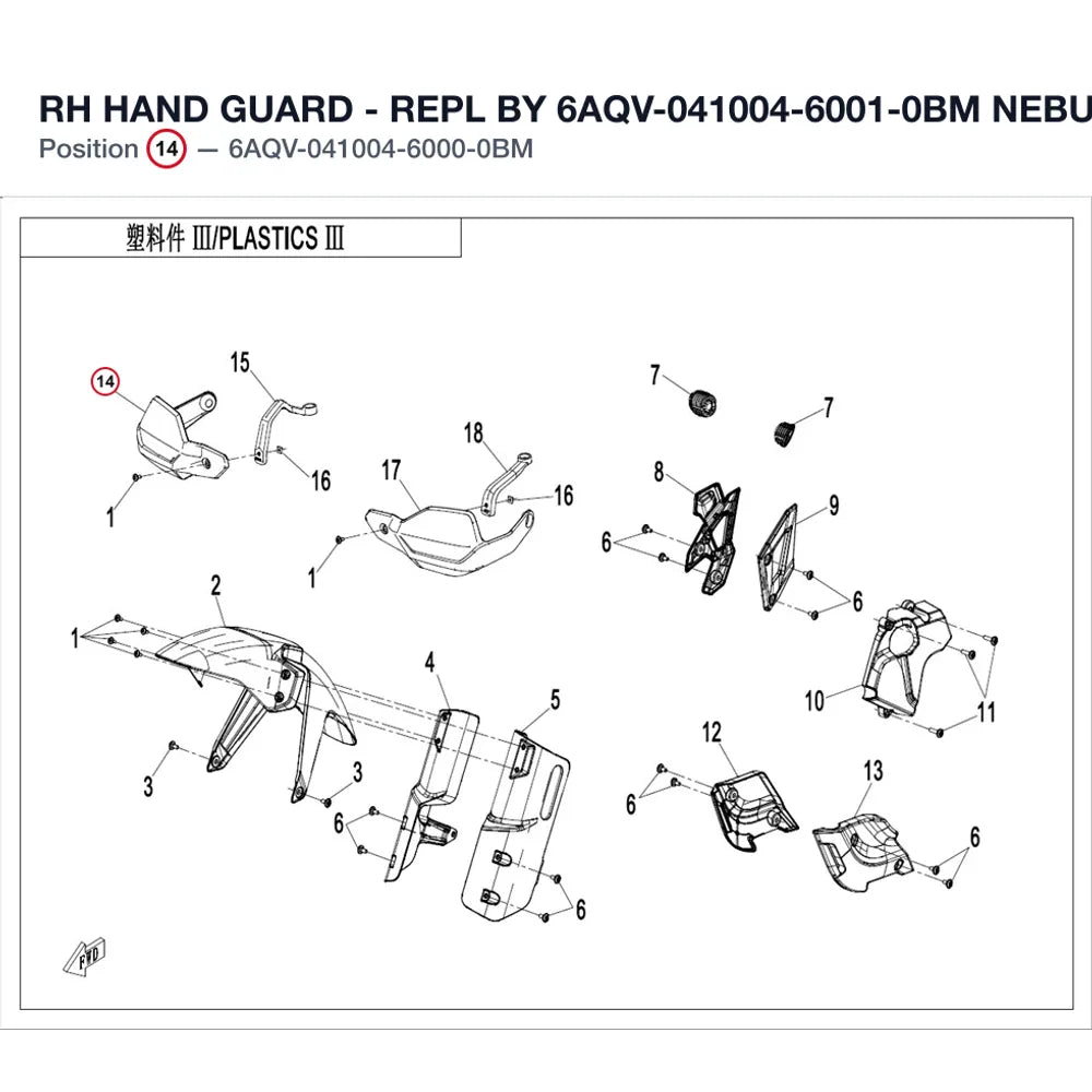 RH HAND GUARD product image