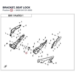 BRACKET, SEAT LOCK product image