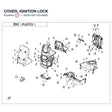 COVER, IGNITION LOCK product image