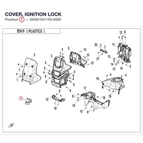 COVER, IGNITION LOCK product image