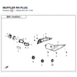 MUFFLER RH PLUG product image