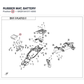 RUBBER MAT, BATTERY product image