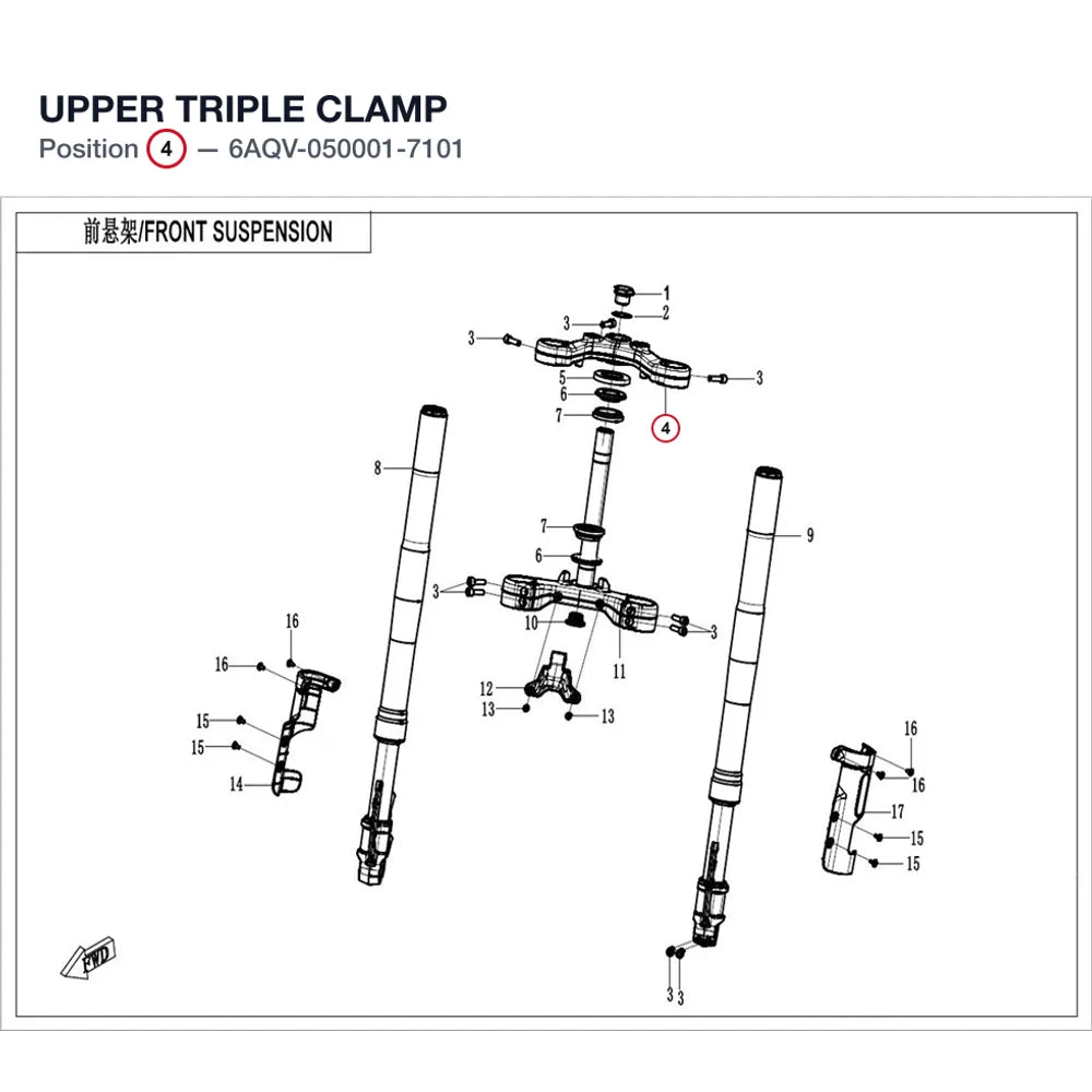 UPPER TRIPLE CLAMP product image