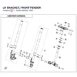 LH BRACKET, FRONT FENDER product image
