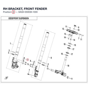RH BRACKET, FRONT FENDER product image