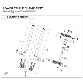 LOWER TRIPLE CLAMP ASSY product image