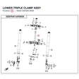 LOWER TRIPLE CLAMP ASSY product image