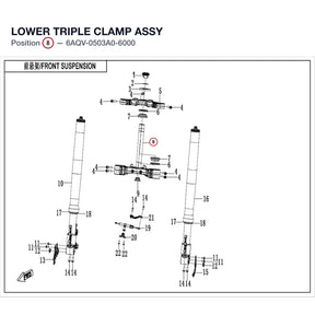 LOWER TRIPLE CLAMP ASSY product image