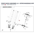 FRONT SHOCK ABSORBER, LH - INTERCHANGEABLE WITH 6AQV-050500-6100-M1 product image