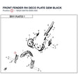 FRONT FENDER RH DECO PLATE product image