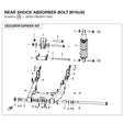 REAR SHOCK ABSORBER BOLT product image