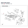 REAR FORK SHAFT product image