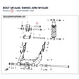 BOLT M12x80, SWING ARM product image