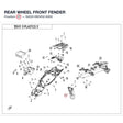 REAR WHEEL FRONT FENDER product image