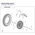 FRONT WHEEL SHAFT product image