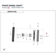 FRONT WHEEL SHAFT product image