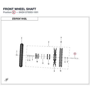 FRONT WHEEL SHAFT product image