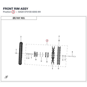 FRONT RIM ASSY product image