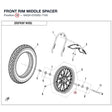 FRONT RIM MIDDLE SPACER product image
