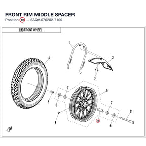 FRONT RIM MIDDLE SPACER product image