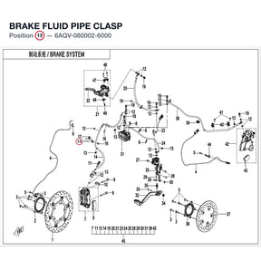 BRAKE FLUID PIPE CLASP product image
