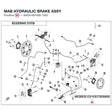 MAB HYDRAULIC BRAKE ASSY product image