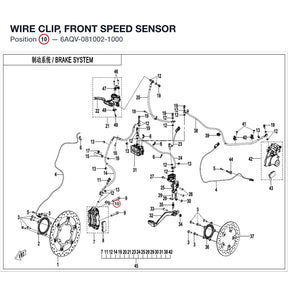 WIRE CLIP, FRONT SPEED SENSOR product image