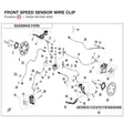 FRONT SPEED SENSOR WIRE CLIP product image