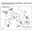 FRONT BRAKE MASTER CYLINDER ASSY - REPL BY 6AQV-081110-4000-M1 product image