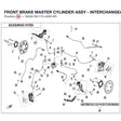 FRONT BRAKE MASTER CYLINDER ASSY - INTERCHANGEABLE WITH 6AQV-081100-4001-M1 product image