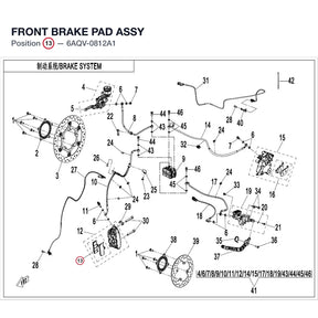 FRONT BRAKE PAD ASSY product image