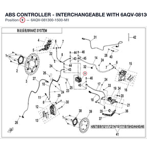 ABS CONTROLLER - INTERCHANGEABLE WITH 6AQV-081300-3001-M1 product image