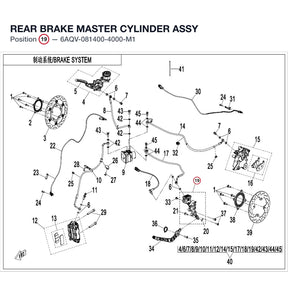 REAR BRAKE MASTER CYLINDER ASSY product image