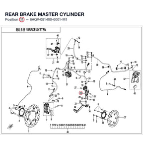 REAR BRAKE MASTER CYLINDER product image