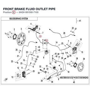FRONT BRAKE FLUID OUTLET PIPE product image