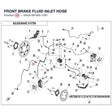 FRONT BRAKE FLUID INLET HOSE product image