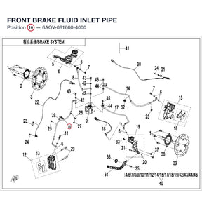 FRONT BRAKE FLUID INLET PIPE product image