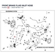 FRONT BRAKE FLUID INLET HOSE product image