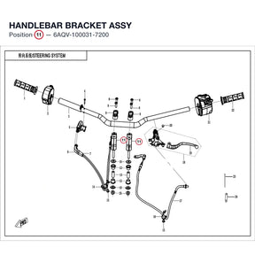 HANDLEBAR BRACKET ASSY product image