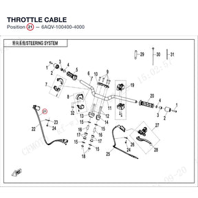 THROTTLE CABLE product image