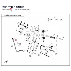 THROTTLE CABLE product image