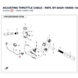 ADJUSTING THROTTLE CABLE - REPL BY 6AQV-100500-1301 product image