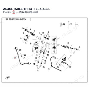 ADJUSTABLE THROTTLE CABLE product image