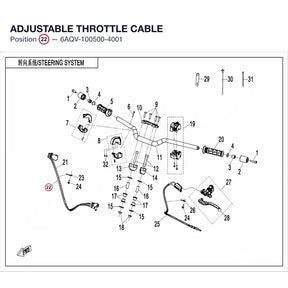 ADJUSTABLE THROTTLE CABLE product image