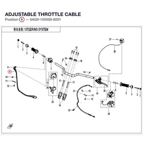 ADJUSTABLE THROTTLE CABLE product image