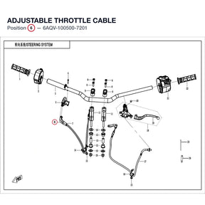 ADJUSTABLE THROTTLE CABLE product image
