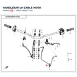 HANDLEBAR LH CABLE HOOK product image