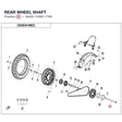 REAR WHEEL SHAFT product image