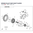 DRIVEN PULLEY SEAT SHAFT SLEEVE product image